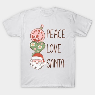 Peace Love Santa T-Shirt